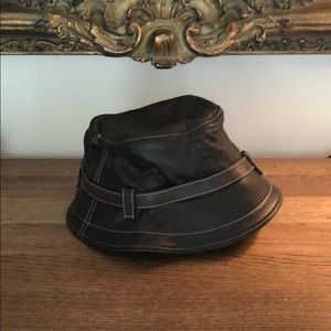 Authentic Coach leather bucket hat
